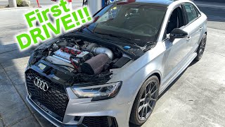 VR6 Engine Swapped AUDI RS3 First Drive [upl. by Rolph]