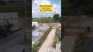 Club House work Progress farmplots rrrriverside sangareddy peddapur mumbaihighway weekendhomes [upl. by Halonna]