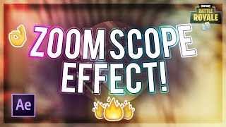 Zoomed Out Scope Effect How To Edit Fortnite  Tutorial [upl. by Eirrab516]