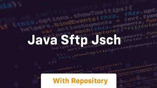 java sftp jsch [upl. by Akemaj687]