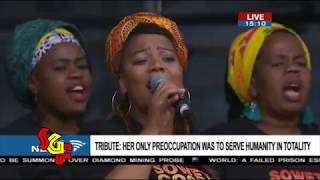 Soweto Gospel Choir  Winnie Mandelas Official Memorial Service [upl. by Kcirdde408]