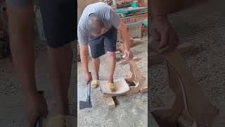 Wood saddle flap assembly process [upl. by Salena]