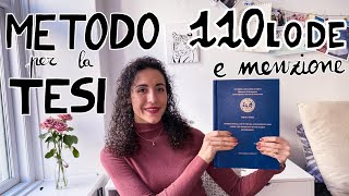 Metodo per tesi di laurea da 110 lode e menzione  10 passaggi per scrivere la tesi [upl. by Borden]