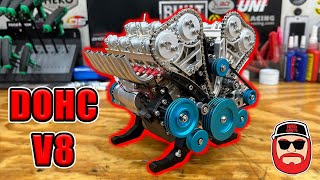 I Build a DOHC V8 Engine Model Kit That Works [upl. by Adnical]