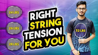 Right String Tension for Your Badminton Racket  High Tension VS Low Tension  Badminton String [upl. by Anailuig401]