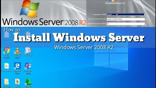 Windows Server 2008 R2 installation [upl. by Annatnom]