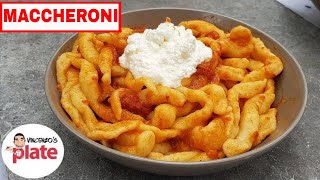 PASTA ALLA MUGNAIA RECIPE  Fresh Maccheroni Pasta  Traditional Italian Pasta [upl. by Blackington650]