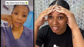 Client had CRABS Horror Wax Story Time Waxer Reaction Video [upl. by Nonah205]