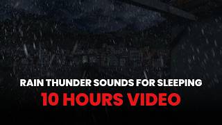 Heavy Rain amp Thunder on Metal Roof  Rain Sounds for Sleeping amp Relaxation  Sleep Instantly [upl. by Llehcnom]