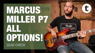 Playing all the Marcus Miller P7 Bass models  Demo  Thomann [upl. by Meerak]