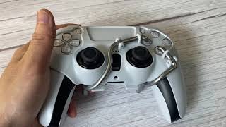 Showing the Leverback MECHANICAL Back Paddles for PS5 DualSense Controller [upl. by Schwartz851]