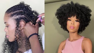 THE PERFECT CROCHET BRAID HAIRCUT ll FLAWLESS CURLY AFRO FOR SUMMER [upl. by Tabby]