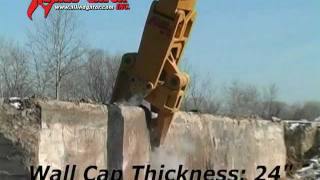 AlliedGator MTR 90 C CrackerCrusher  Heavy Concrete Demolition [upl. by Okin]