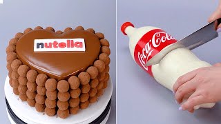 Very Tasty Nutella Chocolate Cake Recipe  Homemade Chocolate Dessert Compilation  So Tasty [upl. by Leahplar]