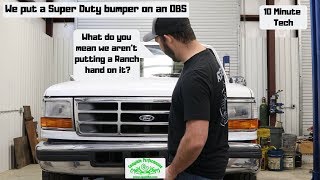 0810 Super Duty Bumper install onto an OBS 9297 F Series Truck or Bronco [upl. by Gard662]