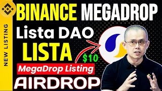 lista airdrop  binance megadrop  lista dao  lista dao airdrop  binance lista coin  lista coin [upl. by Eislrahc]