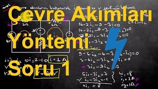 Elektrik Elektronik Mühendisliğine Giriş Ders 20Çevre Akımları Yöntemi Örnek 1Mesh Current Method [upl. by Goldi]