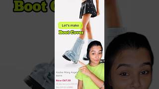 DIY Boot Cover 😱 diy crafteraditi handmade youtubecreatorcollective shorts CrafterAditi [upl. by Enined]