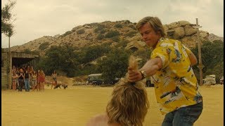 Cliff Booth punched a Hippie at Spahn Ranch Scene 1080p  Once Upon A Time In Hollywood 2019 [upl. by Nawrocki]