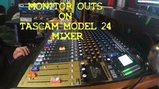 Tascam Model 24 Mixer  Monitor Outs  Dub Mixing Tip 002 [upl. by Bertram]