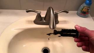 Bathroom Sink quick fix How to remove and clean the Stopper  unclog sink  pop up Drain [upl. by Anej98]