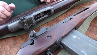 M1 Garand vs M14  M1A [upl. by Nesnar]