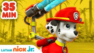 PAW Patrol Patrulla de cachorros  35 minutos de los MEJORES rescates  Nick Jr en Español [upl. by Natsirk]