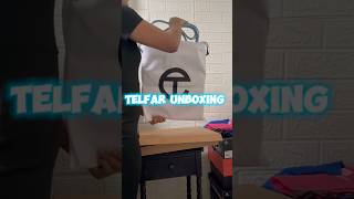 Telfar Unboxing 💼 telfar telfarbag shoppinghaul minivlog bostonblogger bostonvlog [upl. by Akcimehs269]