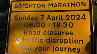 Brighton Marathon Partial Course Warning [upl. by Reteid710]