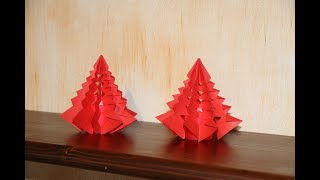 Origami Albero di Natale facile [upl. by Marin]