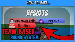 How to make a Team Based Round System in Roblox Studio  Roblox Studio Scripting Tutorial [upl. by Esther]