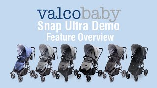 Snap Ultra Pram Stroller Demo Feature Overview  Valcobaby [upl. by Linad]