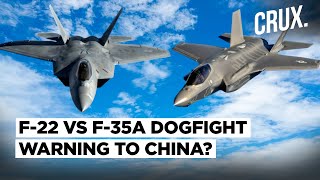 US F22 Raptor South Korean F35A Stealth Jets Fly In China’s Backyard Amid Simmering Tensions [upl. by Leor]