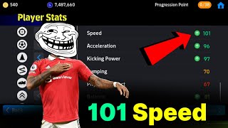 FREE 101 SPEED 97 KICKING POWER 96 ACCELERATION WINGER IN EFOOTBALL 2024 MOBILE [upl. by Ludie290]