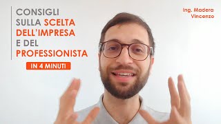 Scelta del professionista e dellimpresa edile nelle ristrutturazioni  consigli [upl. by Urbai128]