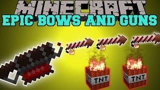 Minecraft EPIC BOWS AND GUNS RAPID FIRE SPRAY SHOTS POTION EFFECTS Mod Showcase [upl. by Robenia]