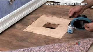 How to Fix a Toilet  Wooden SubFlooring Flange Repair  Part 3 of 3 [upl. by Nnylyma]