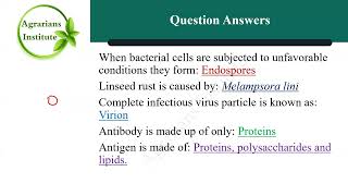 Plant Pathology Lecture 5th Part 3 [upl. by Atteloj]