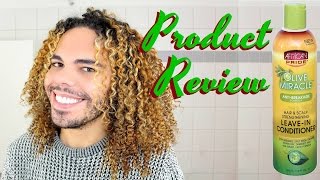 Perfect LeaveIn Conditioner For Dry amp Thirsty Curly Hair African Pride Olive Miracle Anti Breakage [upl. by Ynoep525]