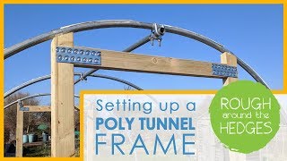 HOW TO BUILD A POLY TUNNEL  Part 2 door frames and base rail [upl. by Sicard829]