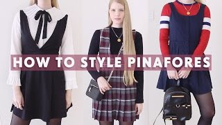 How to Style Pinafore Dresses [upl. by Tifanie]