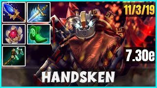 Handsken Clockwerk Patche 730e  Dota 2 Full Match Gameplay [upl. by Arayc]