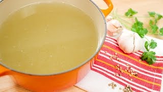 ThaiStyle Chicken Stock Recipe น้ําสต๊อกไก่  Hot Thai Kitchen [upl. by Aluap]