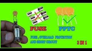 PPTC FUSE WORKING  electronic learnelectronics fuse [upl. by Ayikaz996]