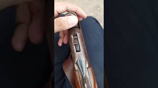 12 gauge gun into 30 gauge bulletgun shortvideo ak47shorts rifle [upl. by Giacamo]