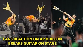 Fans Angry On AP Dhillon for Breaking his guitar on Stage at Coachella 2024 [upl. by Seta168]