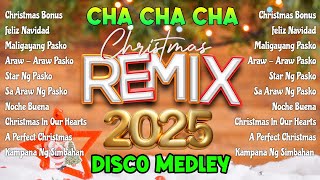 NONSTOP CHRISTMAS CHA CHA amp DISCO TRAXX STYLE REMIX 2025 [upl. by Nnayram]