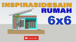 Desain rumah minimalis 2024  ukuran 6x6 [upl. by Nilatak603]