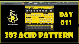 Acid melodic 303 pattern Day 11 FlStudio21 TransistorBass TB303 roland303 acid303 flstudio24 [upl. by Caritta]