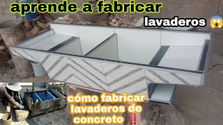 ‼️cómo fabricar lavadero de concreto ‼️ cómo hacer lavadero de ropa [upl. by Dnomso]